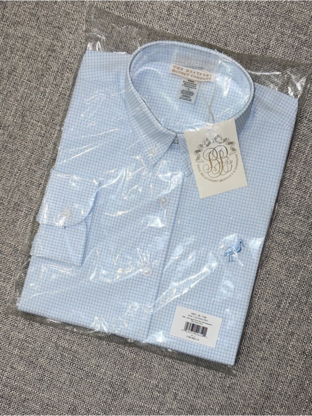 The Beaufort Bonnet Company Dean’s List Barrington Blue Mini Windowpane NWT